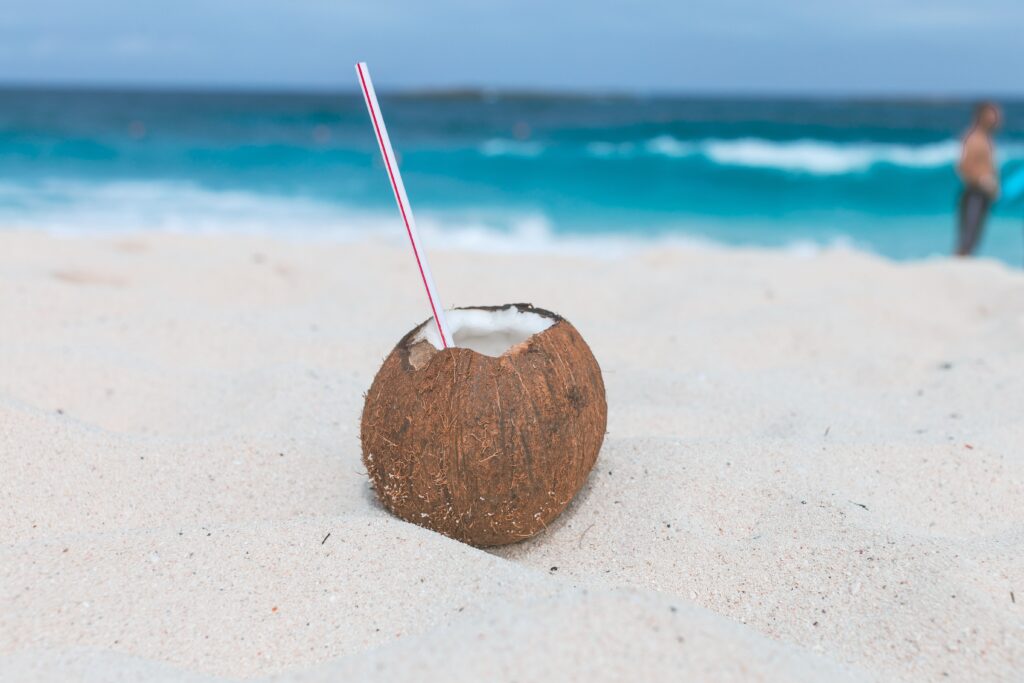 Kokosnuss am Strand