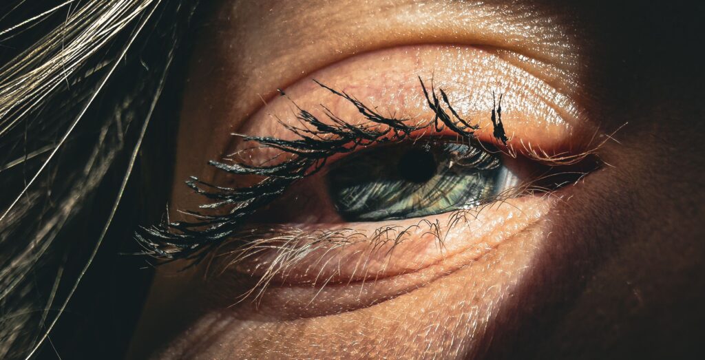 das Auge einer Frau